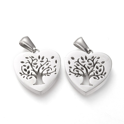 Non-Tarnish 304 Stainless Steel Pendants STAS-F253-04P-1