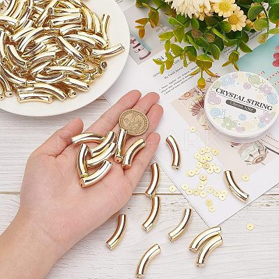 DIY Curved Tube Chunky Bracelet Making Kit DIY-NB0007-29-1