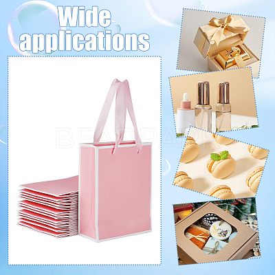 Folding Paper Gift Bags with Handle ABAG-WH0045-21B-1