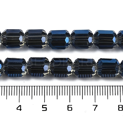 Electroplate Glass Beads Strands GLAA-G112-07E-1