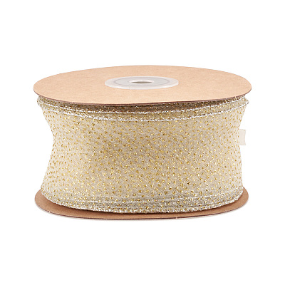10 Yards Sparkle Polyester Glitter Ribbon OCOR-TAC0034-02A-1