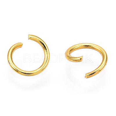 PVD Vacuum Plating 304 Stainless Steel Open Jump Rings STAS-R049-6x0.8mm-G-1