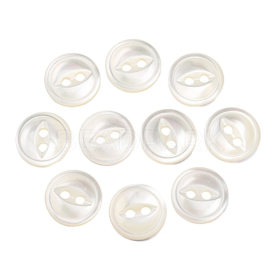 Cat Eye Style Natural Shell Buttons SH-CBAA69B-01G-1