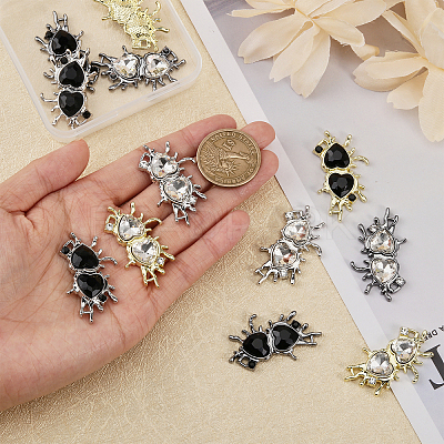 12Pcs 6 Styles Alloy Connector Charms FIND-CA0008-38-1