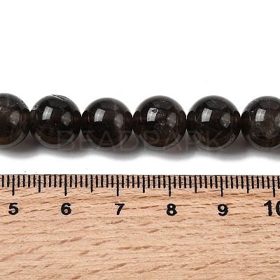 Natural Smoky Quartz Beads Strands X-G-B167-A09-10mm-1