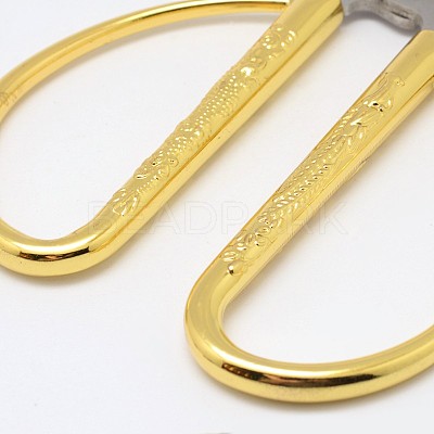 Embossed with Dragon and Phoenix Pattern Stainless Steel Scissors TOOL-N004-01B-1