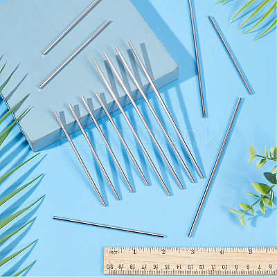 60Pcs 2 Styles 304 Stainless Steel Rods STAS-BC0003-68-1