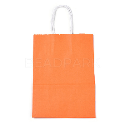 Pure Color Kraft Paper Bags AJEW-G020-B-08-1