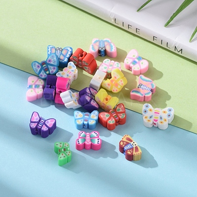 Handmade Polymer Clay Beads CLAY-CJ0001-17-1