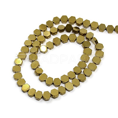 Electroplate Non-magnetic Synthetic Hematite Bead Strands G-M087-01-1