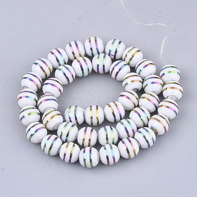 Electroplate Glass Beads Strands EGLA-S177-06A-04-1