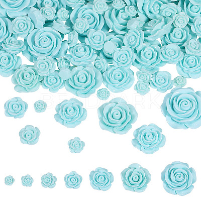 70Pcs 7 Styles Plastic Cabochons KY-DR0001-03A-1
