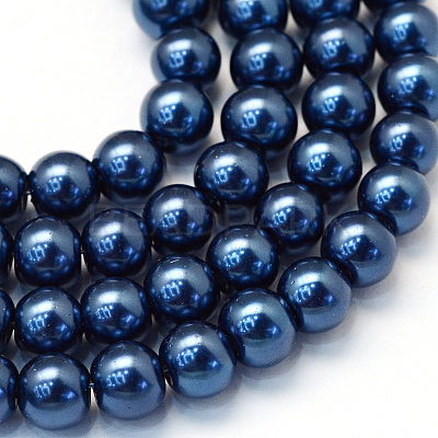 Baking Paint Glass Pearl Bead Strands HY-Q003-3mm-15-1