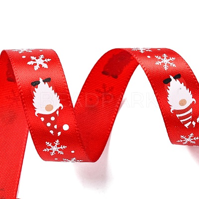5 Yards Christmas Polyester Printed Ribbon OCOR-A008-01B-1