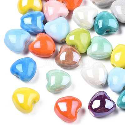 Glazed Porcelain Beads PORC-T007-21-1