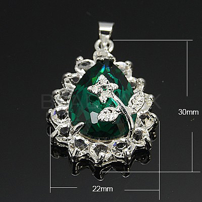 Glass Pendants GLAA-H014-04-1