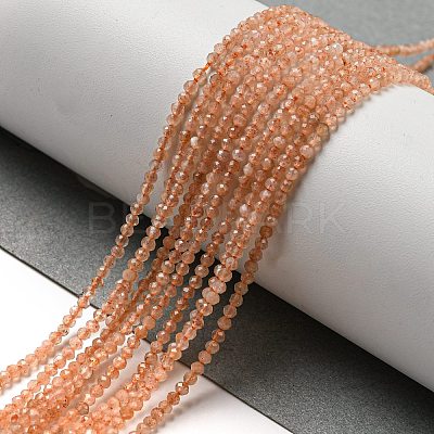 Natural Sunstone Beads Strands G-K182-2mm-13A-1