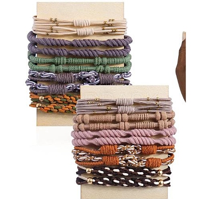 Bohemian Style Cloth Elastic Hair Ties PW-WG24311-02-1