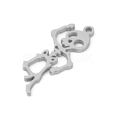 304 Stainless Steel Pendants STAS-U041-02A-P-1