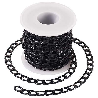 Oval Oxidation Aluminum Curb Chains CHA-TA0001-13-1