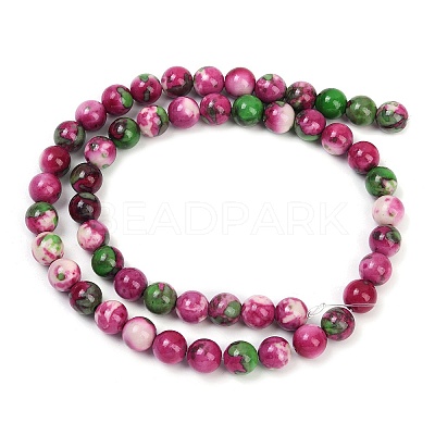Synthetic Fossil Beads Strands G-L028-8mm-01-1