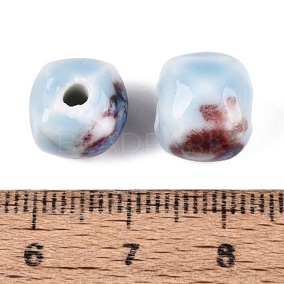 Vintage Handmade Porcelain Beads PORC-N013-18-14-1