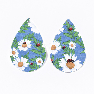 PU Leather Big Pendants FIND-T058-B06-1