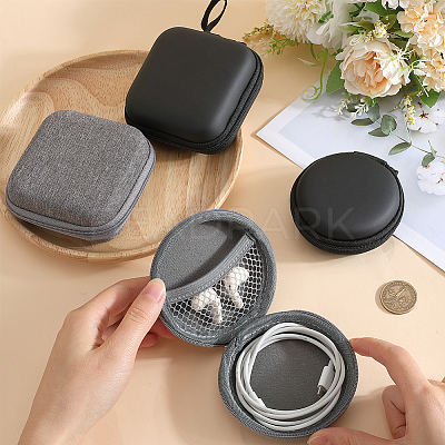 4Pcs 4 Styles Nylon Organizer Storage Zipper Bags FIND-GF0007-74-1