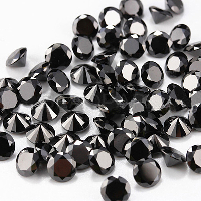 Diamond Shaped Cubic Zirconia Pointed Back Cabochons ZIRC-R004-10mm-02-1