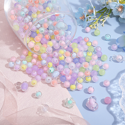 Mixed Style Acrylic Beads OACR-PH0004-11-1