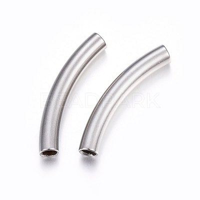 Tarnish Resistant 304 Stainless Steel European Tube Beads X-STAS-F174-19P-A-1