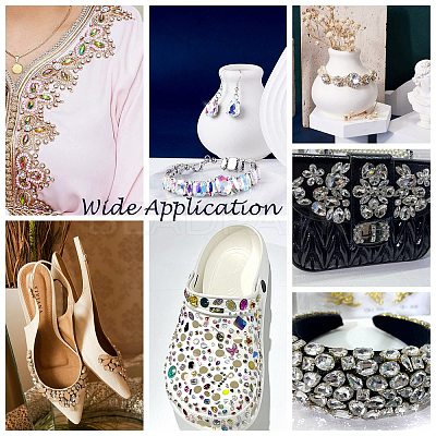 Sew on Rhinestone LS-RGLA-T034-6x12mm-09-1