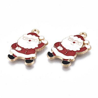 Eco-Friendly Alloy Enamel Pendants X-ENAM-Q437-070-NR-1
