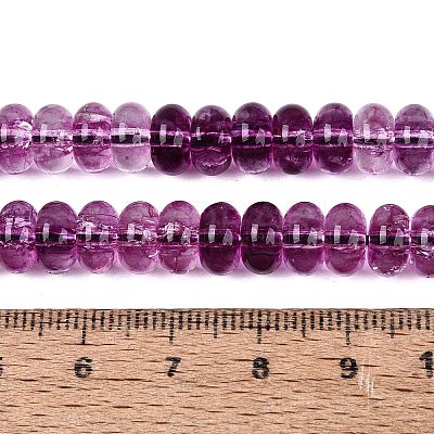Crackle Transparent Glass Beads Strands GLAA-N074-02A-06-1