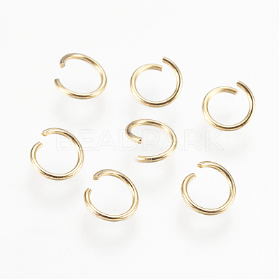 304 Stainless Steel Open Jump Rings X-STAS-P212-19G-09-1