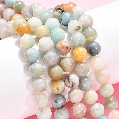 Natural Flower Amazonite Beads X-Z26N5017-1