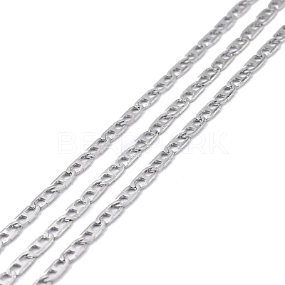 Tarnish Resistant 304 Stainless Steel Mariner Link Chains STAS-P301-01P-1