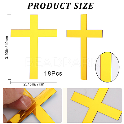 Acrylic Mirror Cake Toppers FIND-WH0152-206A-1