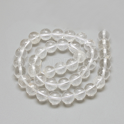 Natural Quartz Crystal Beads Strands G-R446-10mm-29-1