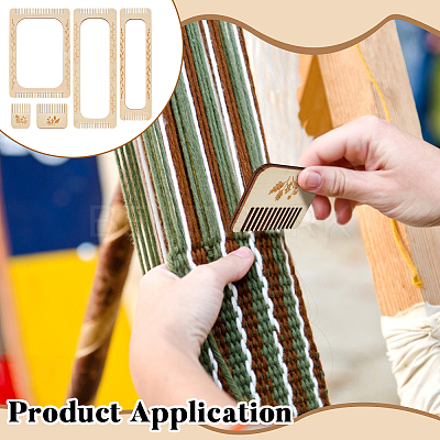 5Pcs 5 Styles Mini Bookmark Weaving Tool FIND-BC0019-20-1