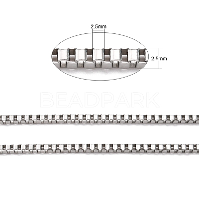 Tarnish Resistant 304 Stainless Steel Venetian Chains CHS-K001-34A-1