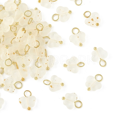50Pcs Butterfly Acrylic Charms HJEW-YW00234-06-1