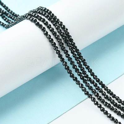 Natural Black Tourmaline Beads Strands LS-G-F748-Y01-01-1