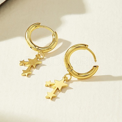 201 Stainless Steel Hoop Earrings EX0803-1