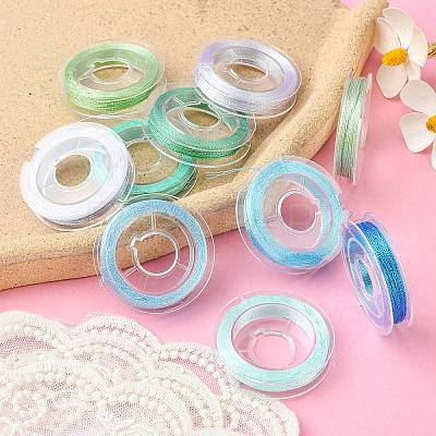 10 Rolls 3-Ply Metallic Polyester Threads MCOR-YW0001-03D-1