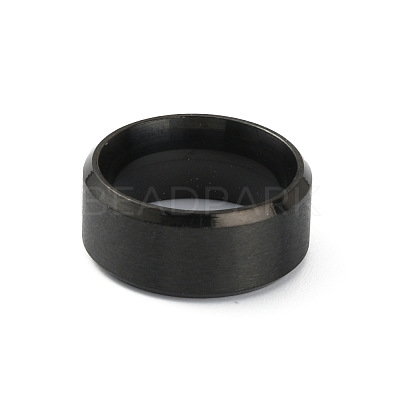 201 Stainless Steel Plain Band Ring for Women RJEW-WH0010-06A-MB-1