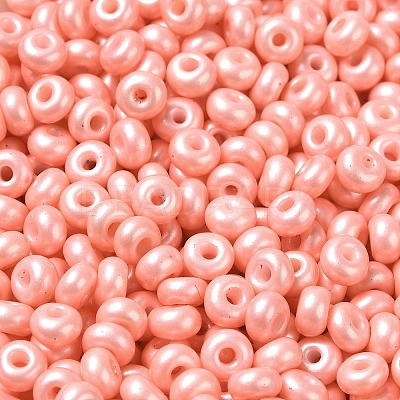 Baking Paint Luster Glass Seed Beads SEED-B001-04A-08-1