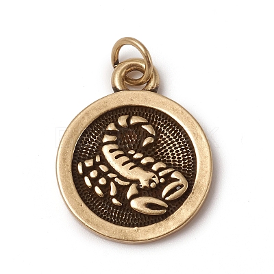 Brass Pendants KK-I668-01AB-09-1