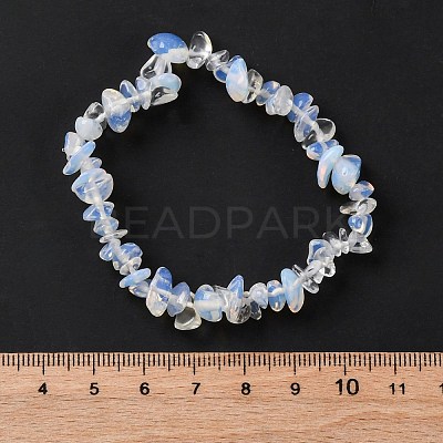 Unisex Chip Opalite Beaded Stretch Bracelets BJEW-S143-10-1