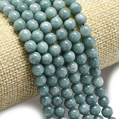 Natural Malaysia Jade Beads Strands G-L645-A01-6mm-12-1